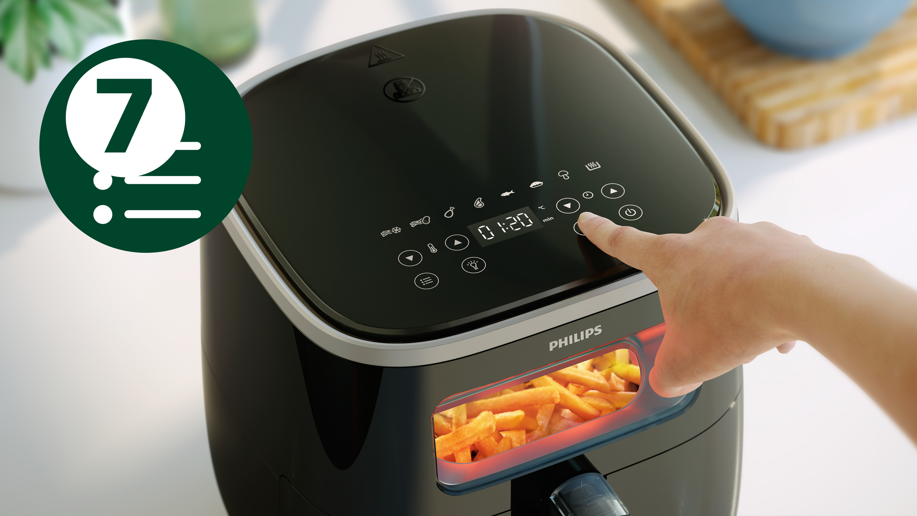 Peksk&auml;rm med sju snabbval