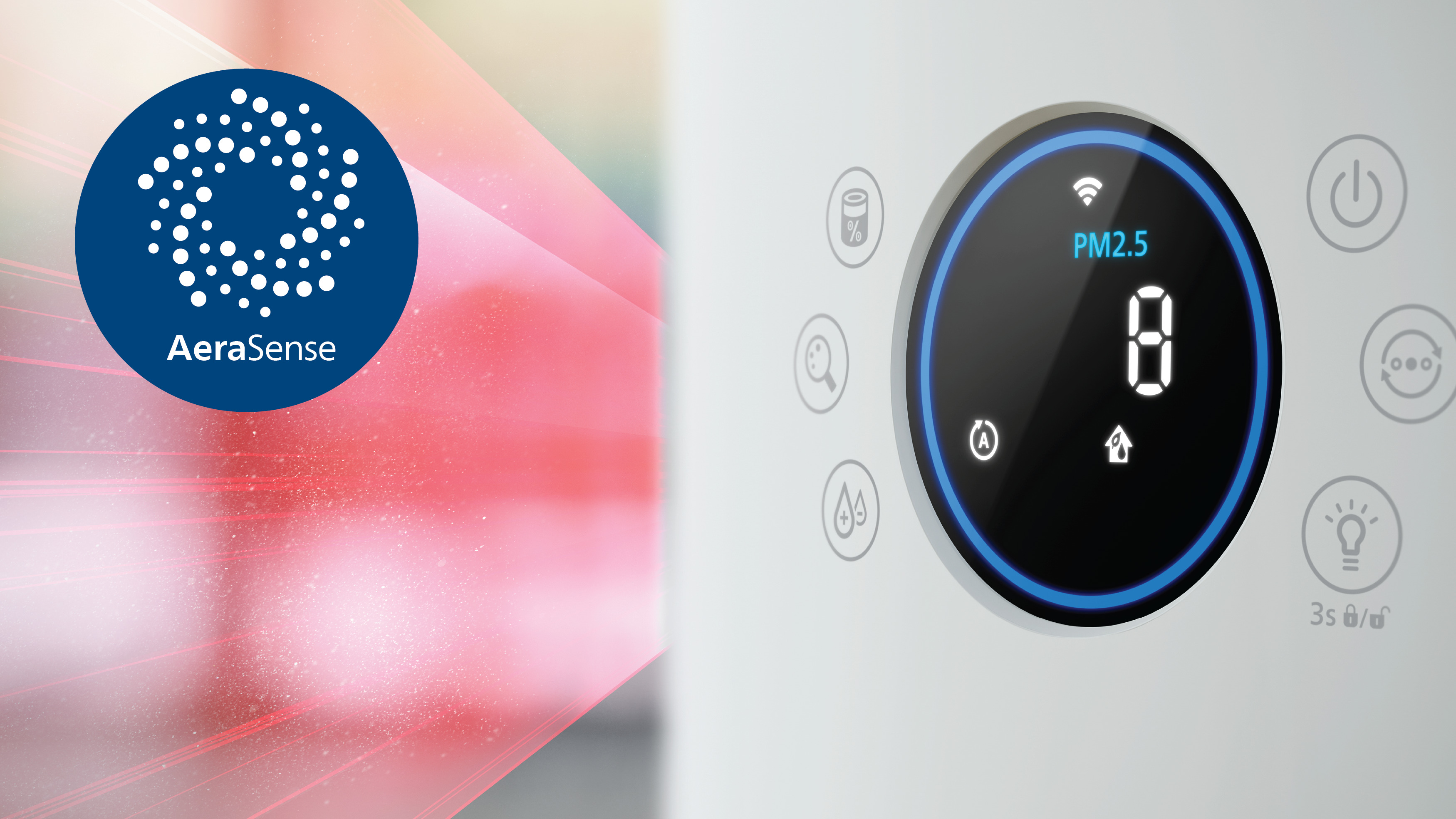 AeraSense точно распознает и отображает качество воздуха