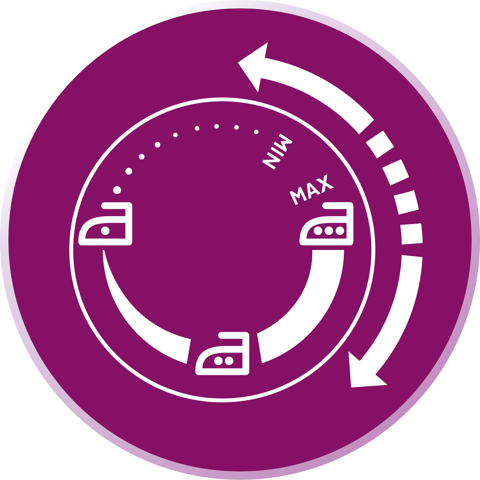 Control de temperatura m&aacute;s grande para una mayor facilidad de ajuste