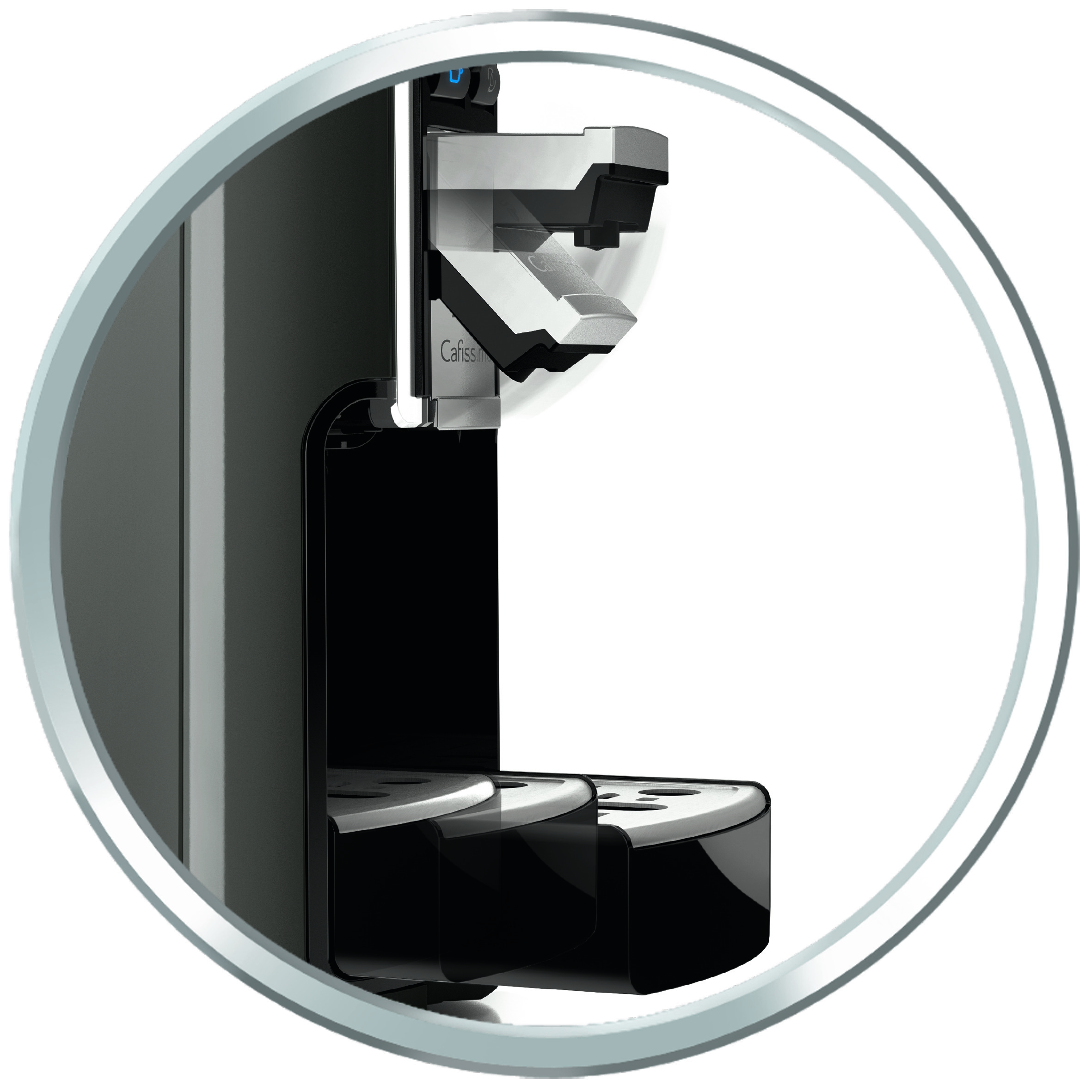 Ideal f&uuml;r Ihre Lieblingstasse mit einstellbarer Abtropfschale und Auslauf