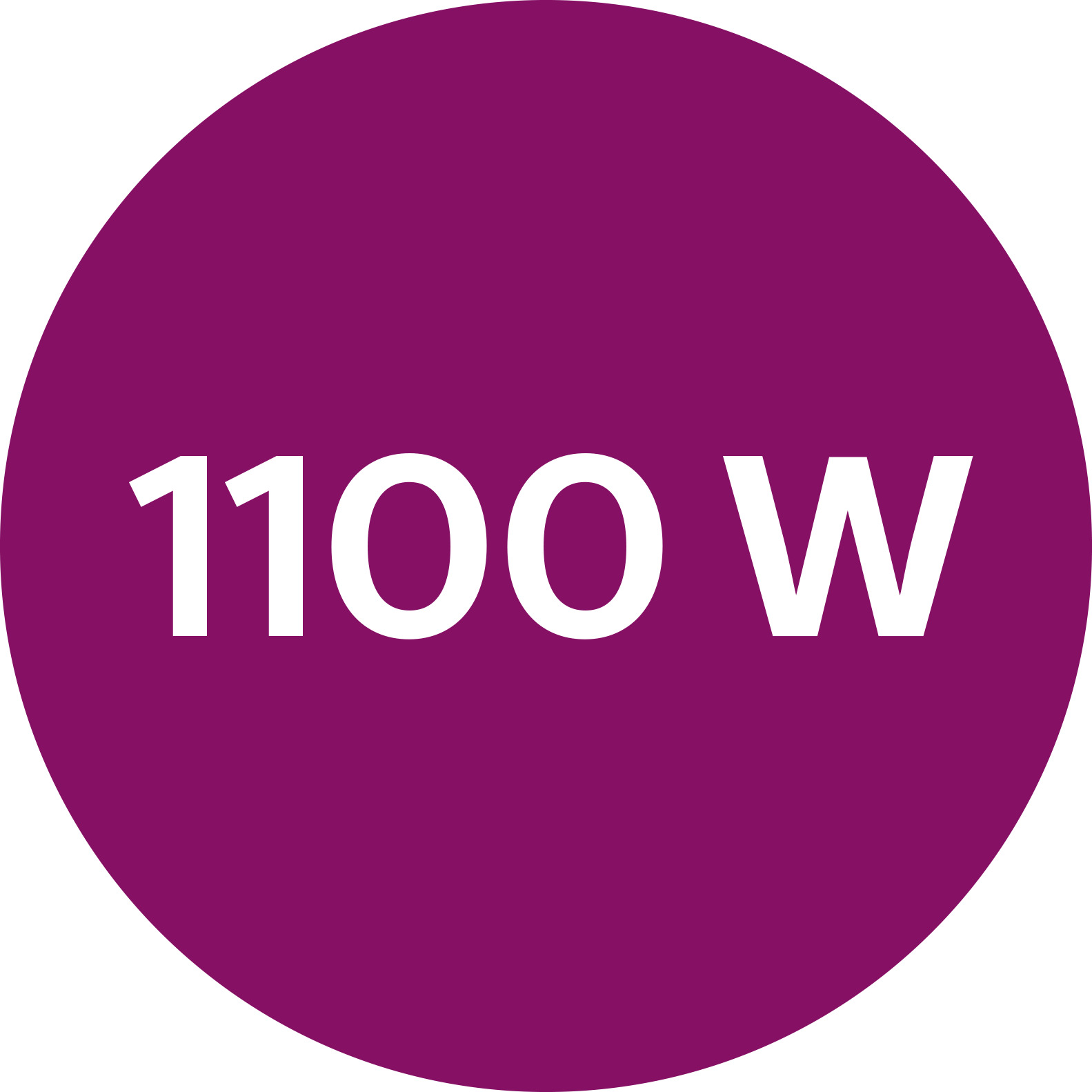 1100 瓦快速加熱與強力效能