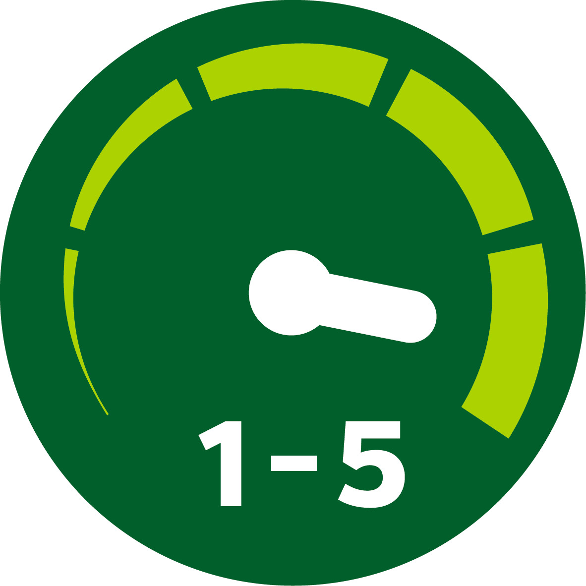 5&nbsp;ajustes de velocidad para un mayor control