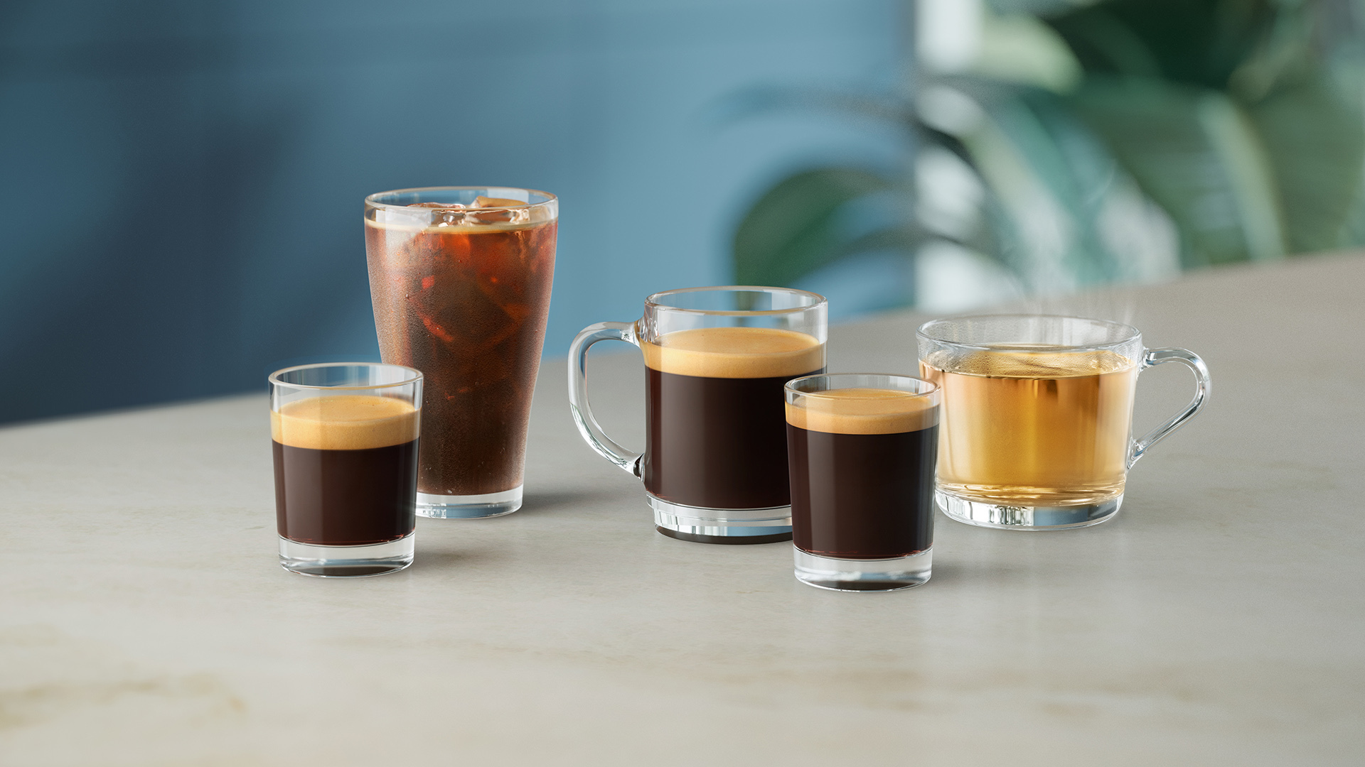 Einfach auf Tastendruck 5&nbsp;verschiedene Hei&szlig;- und Kaltgetr&auml;nke genie&szlig;en