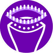 Stofborstel om stoom dieper te laten doordringen in dikke stoffen