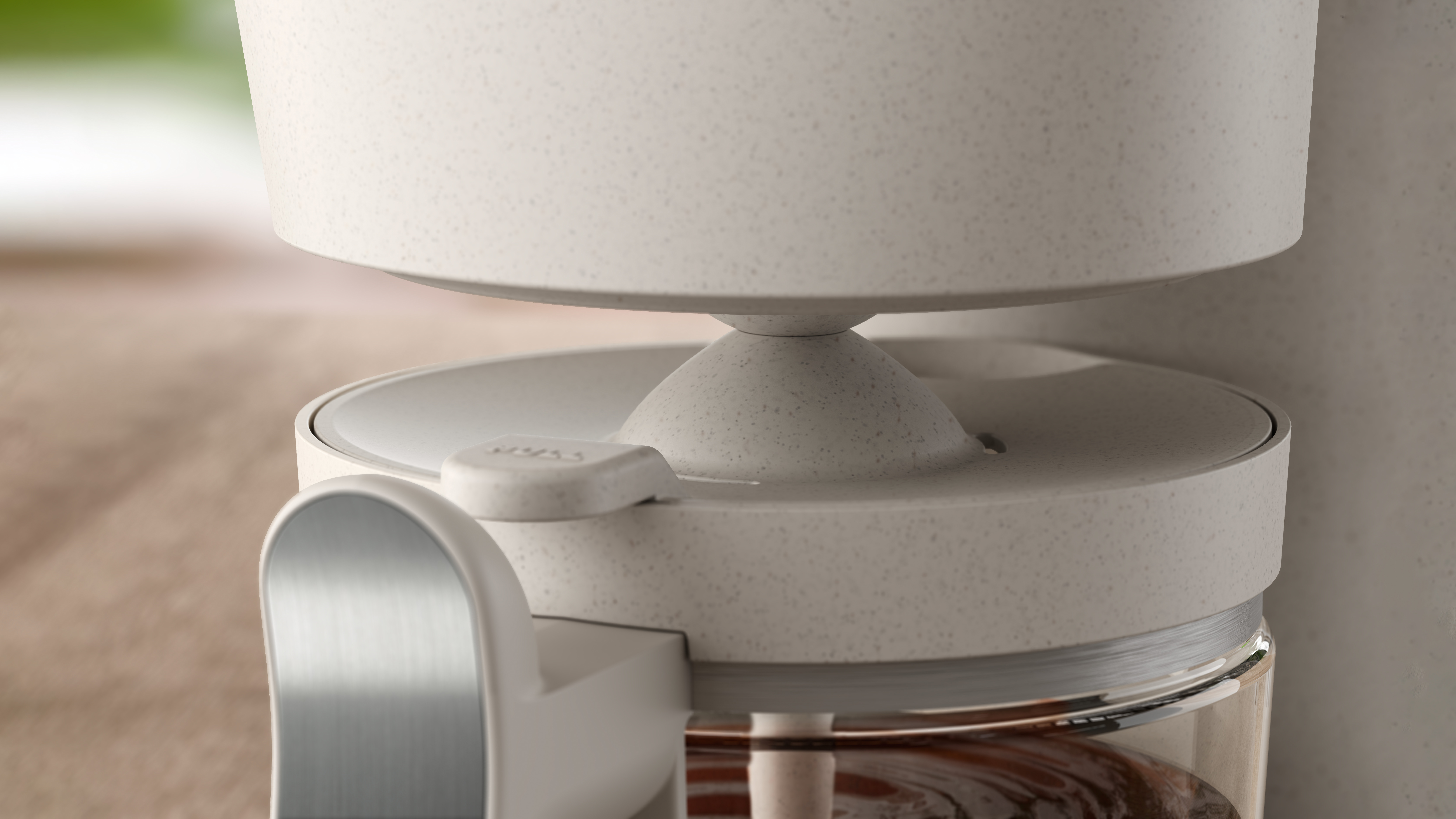 Drip stop feature to prevent coffee spillage