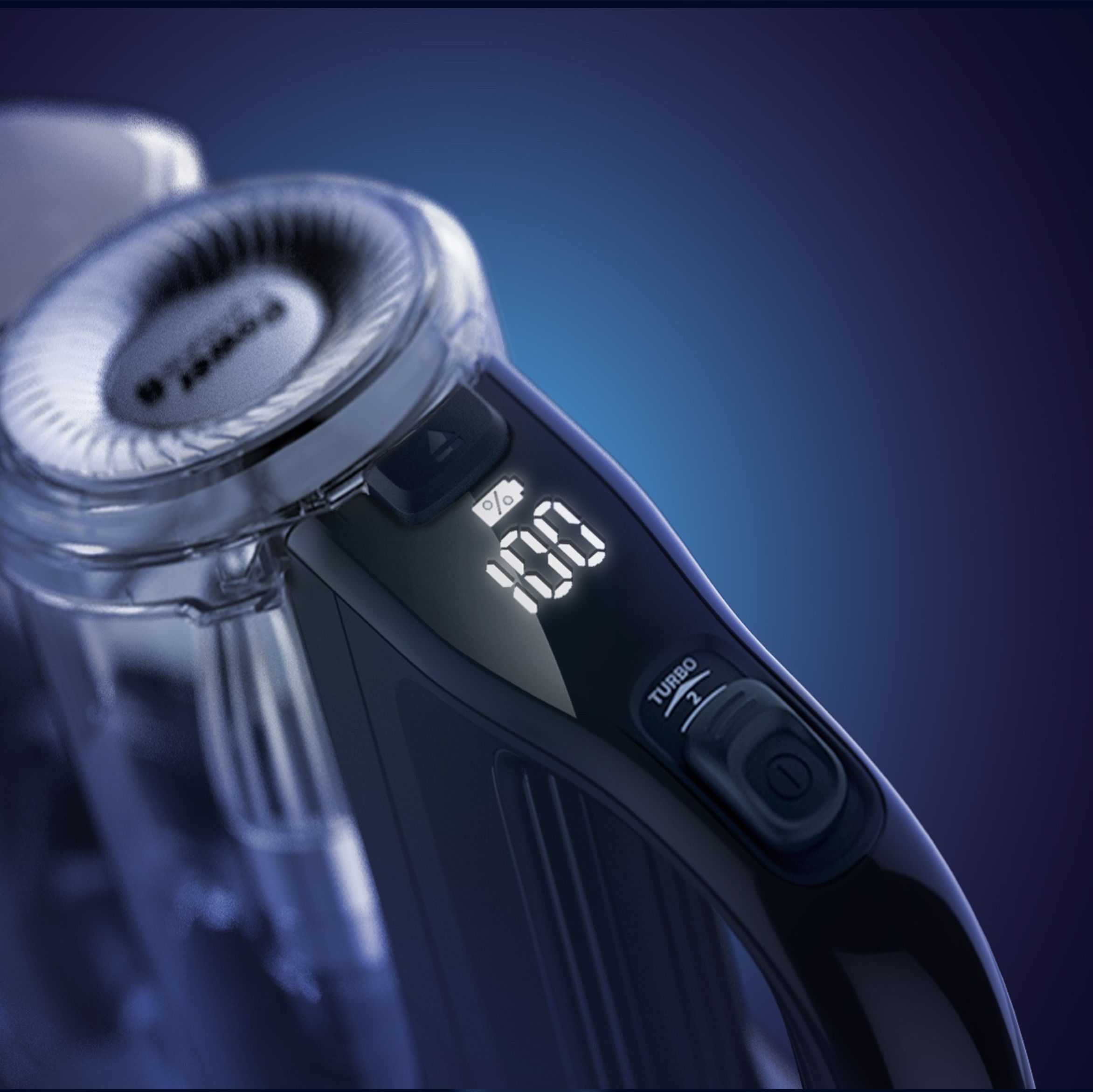 Das intelligente digitale Display zeigt die Geschwindigkeit und den Akkuverbrauch an