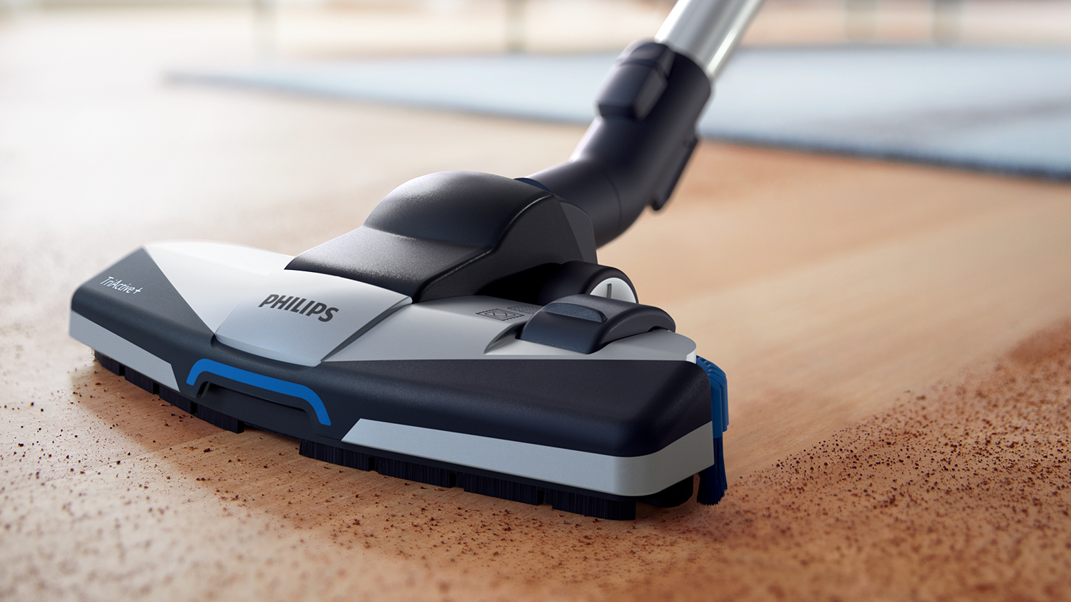 Nasadka TriActive+zapewnia wysoką efektywność odkurzania na wszystkich rodzajach podł&oacute;g