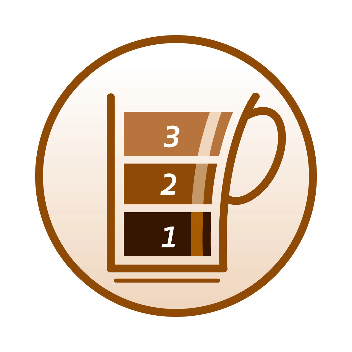 Wassermengenauswahl f&uuml;r eine individuelle und jederzeit optimale Kaffeest&auml;rke