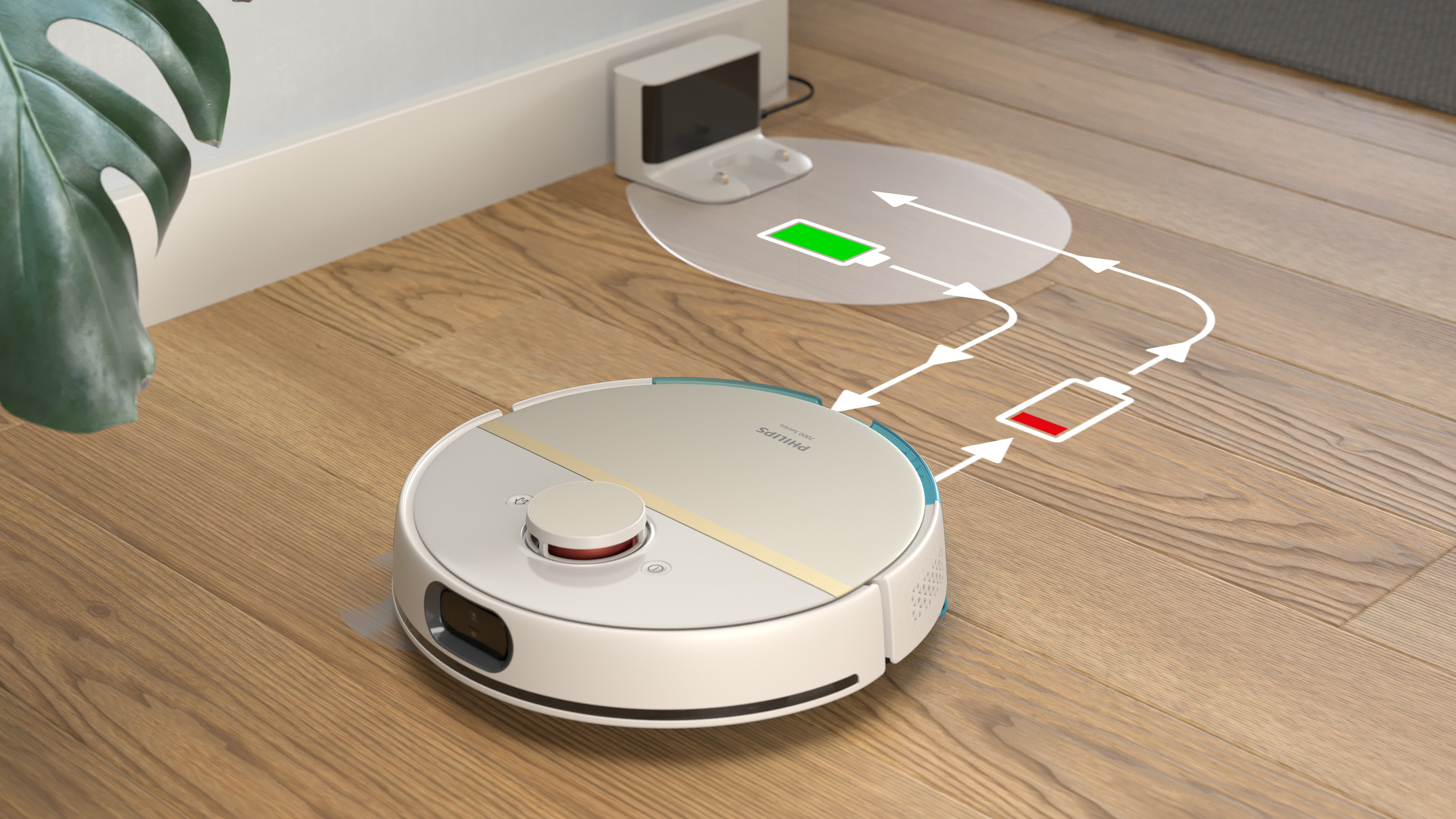 Sprzątanie do 180&nbsp;minut na jednym ładowaniu akumulatora