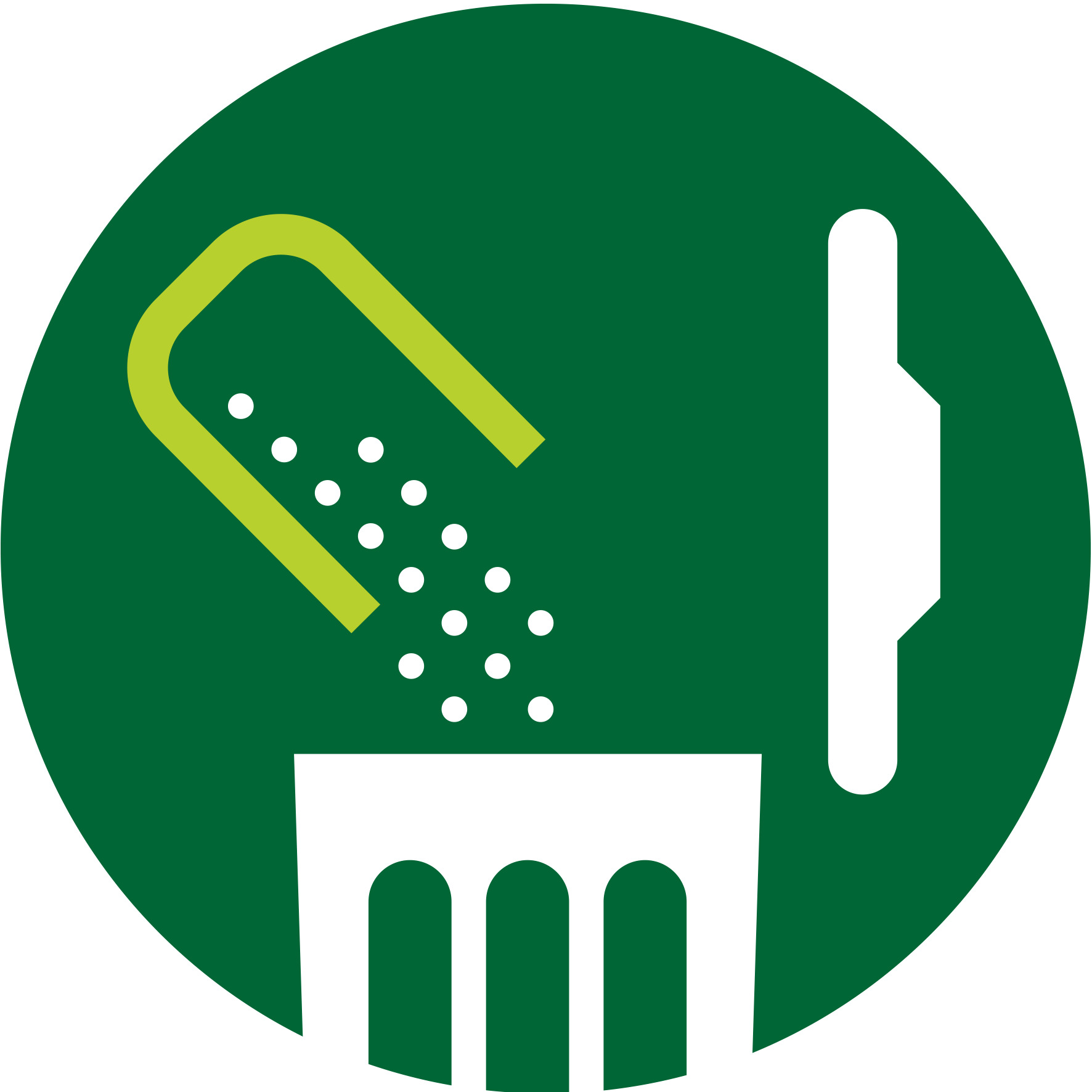 All pulp collected in one place for easy disposal