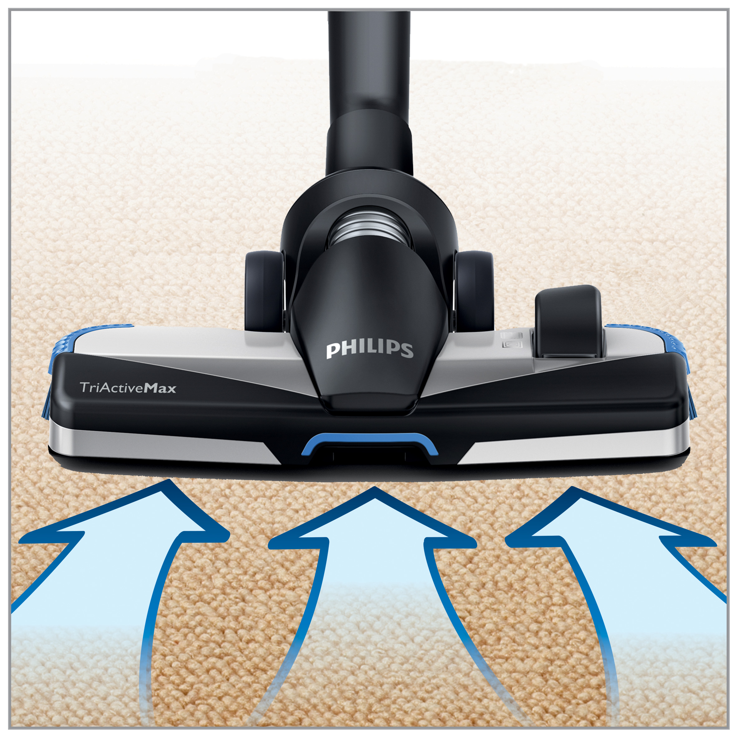 Nuova spazzola TriActiveMax 3-in-1 per la massima aspirazione