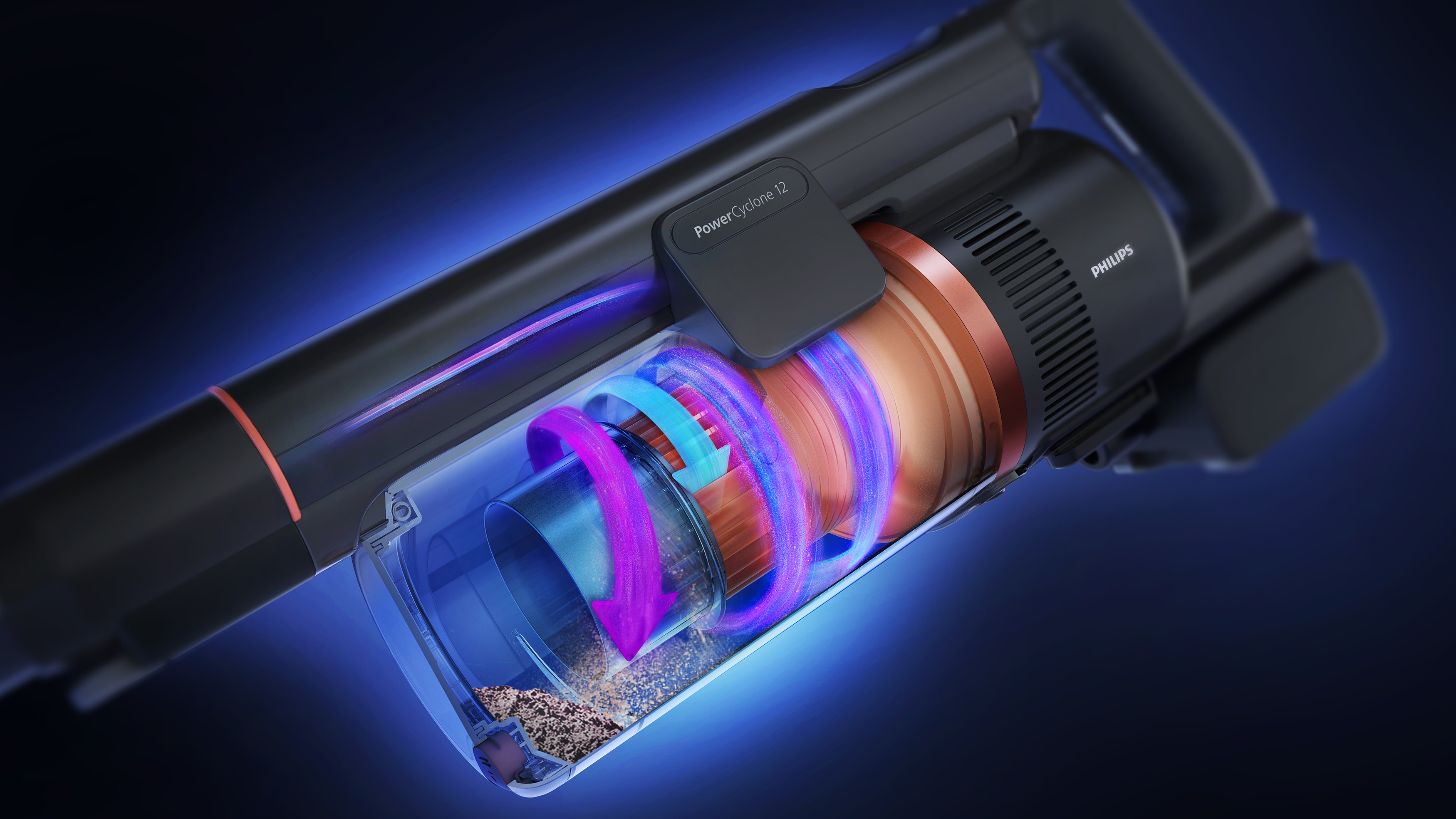 PowerCyclone 12 &ndash; maximal dammuppsugning, minimal batterianv&auml;ndning(9)