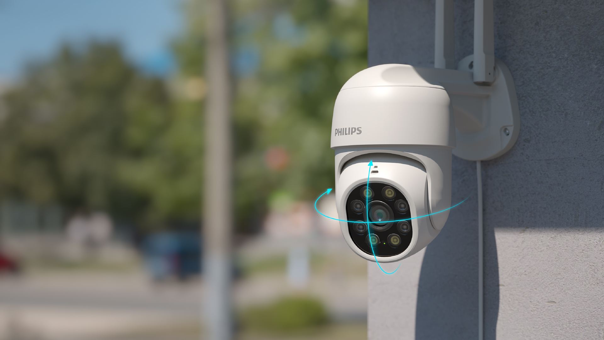 Cover all angles with pan & tilt