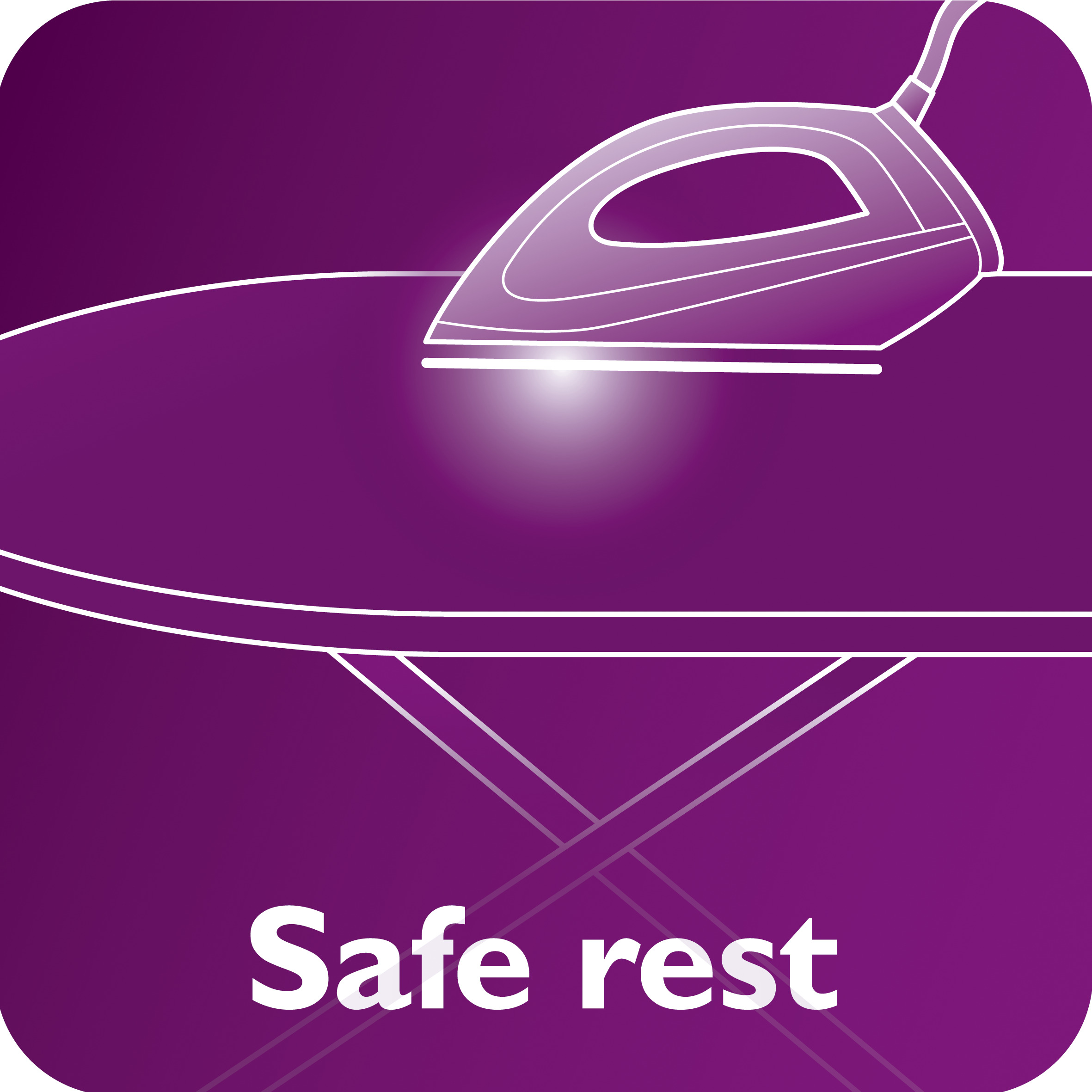 Safe to leave the hot soleplate on the ironing board