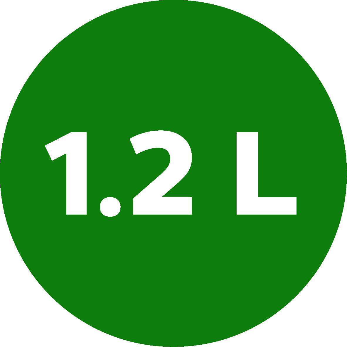 1.2 liter capacity can make a meal for 2 or appetizers for 4