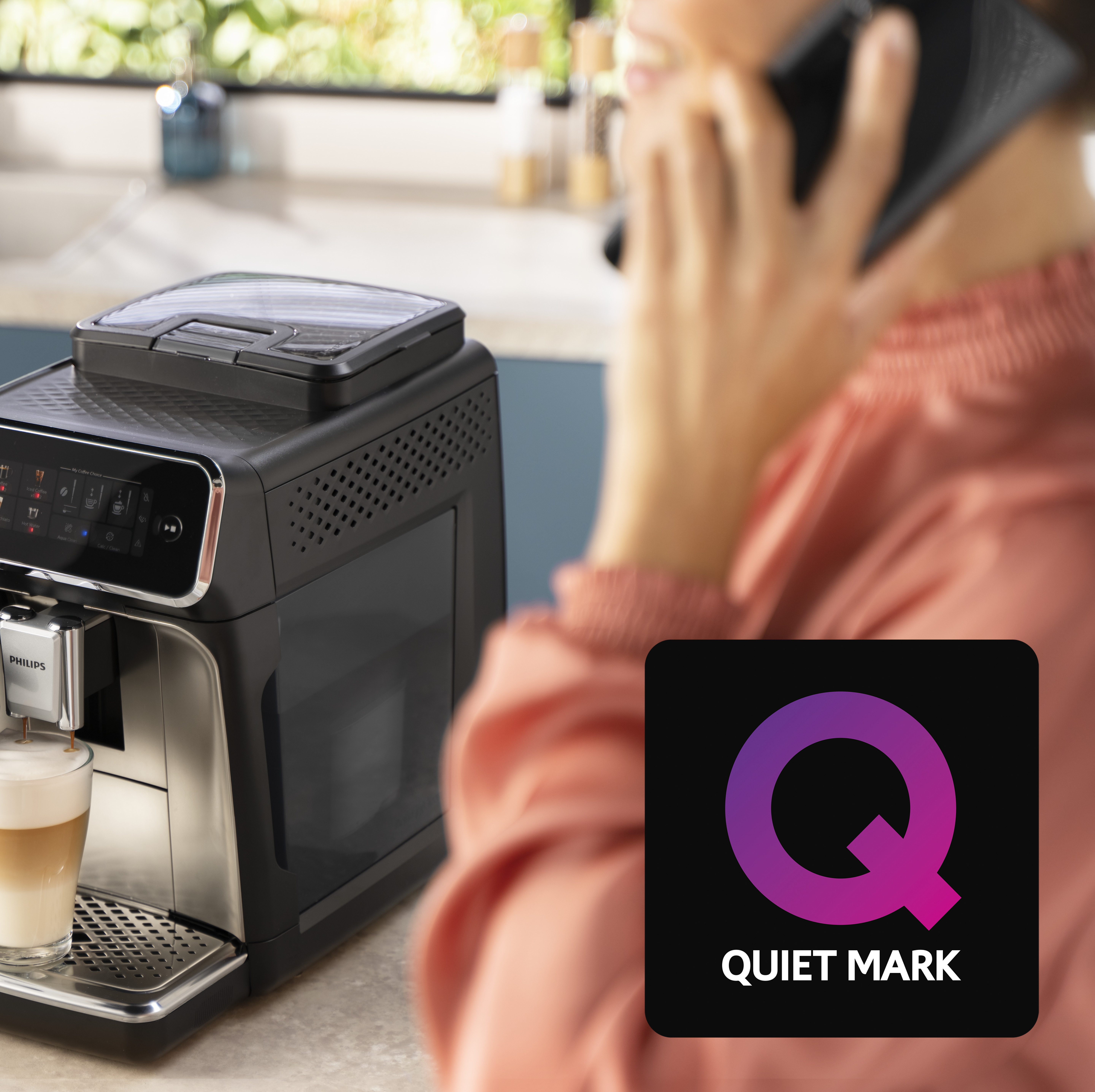 استمتع باحتساء كوب قهوة لذيذ مع ضجيج أقل بنسبة 40% مع تقنية SilentBrew