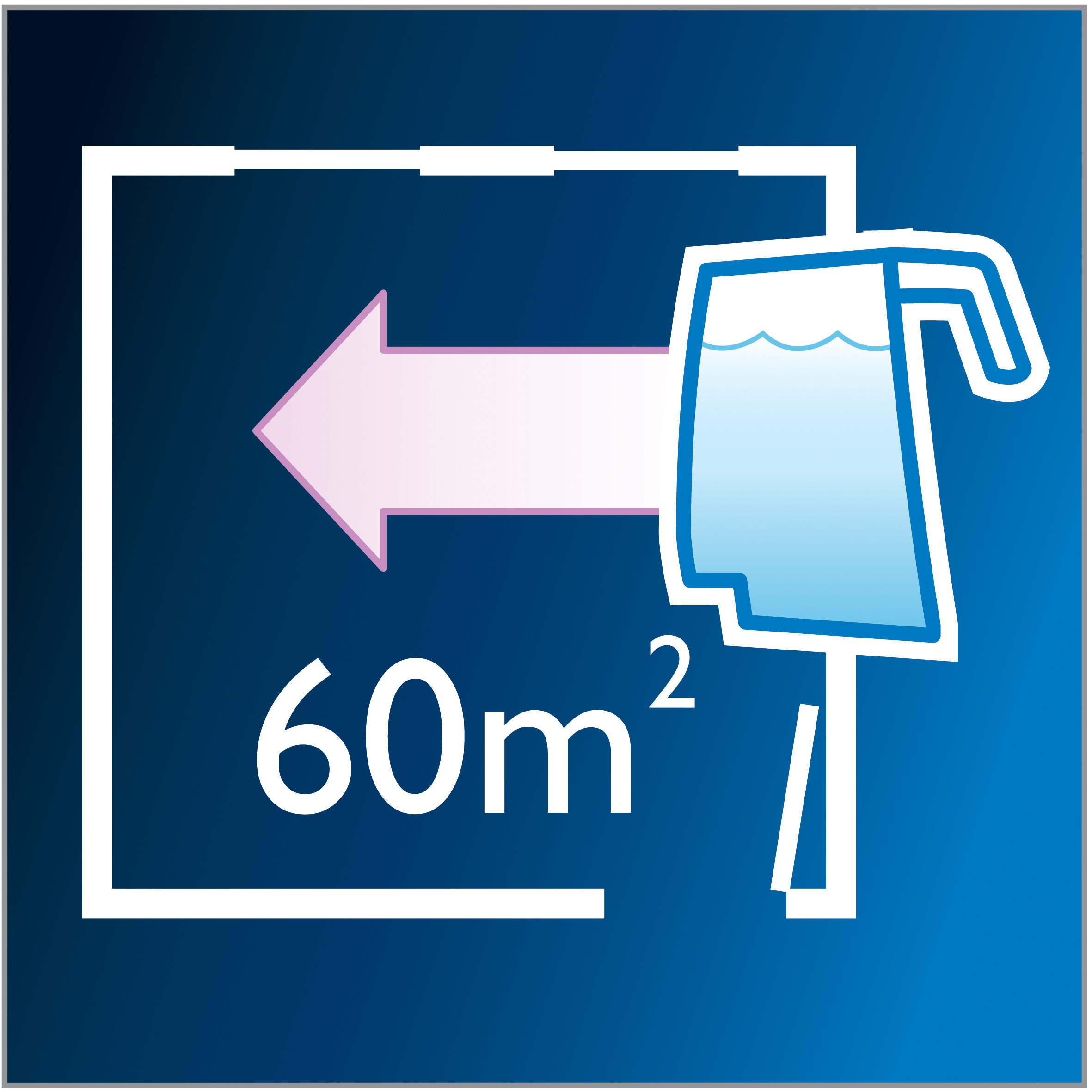 Iztīra vairāk nekā 60&nbsp;m2, izmantojot tikai vienu tvertni ar ūdeni