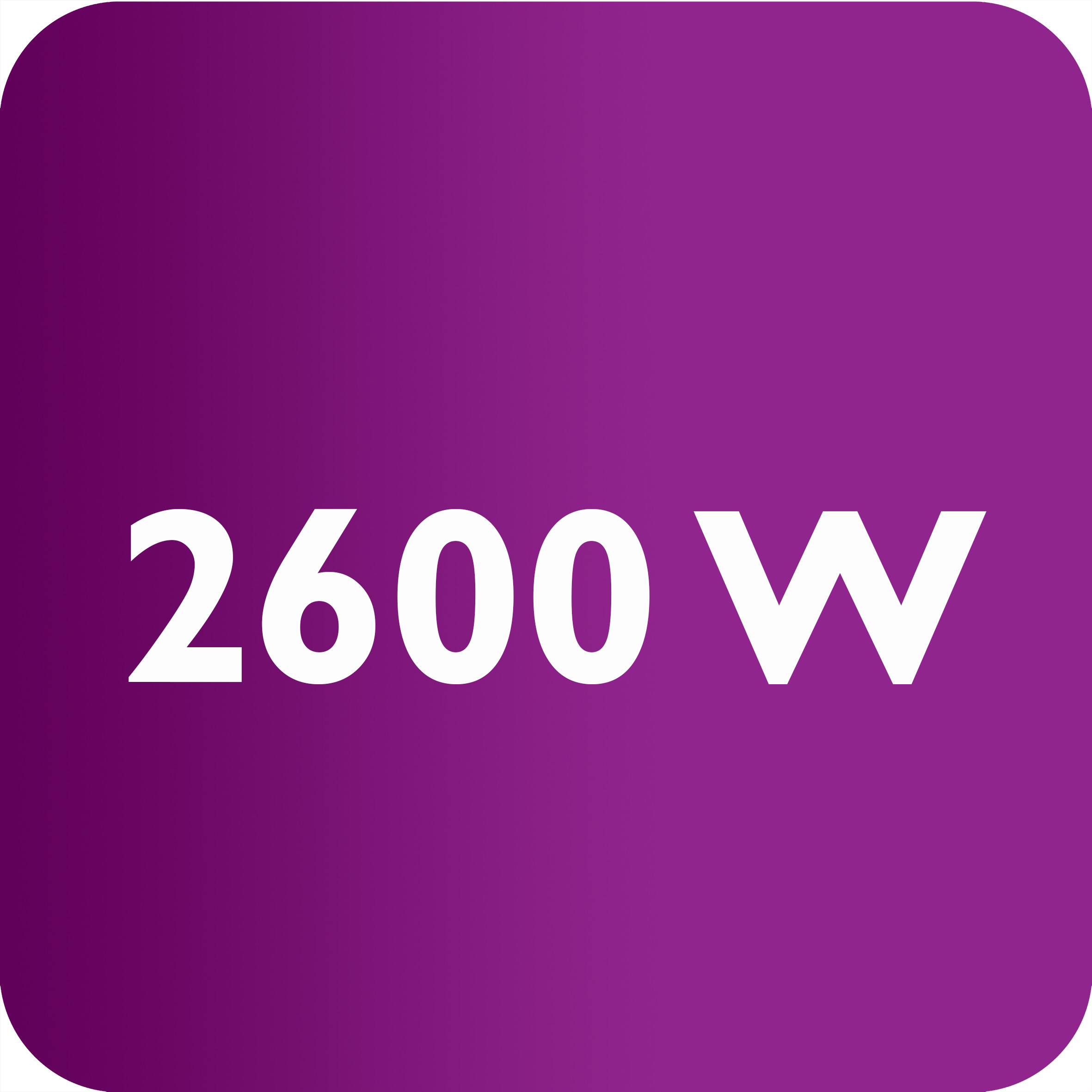 2600&nbsp;W iron for fast heat-up and powerful performance