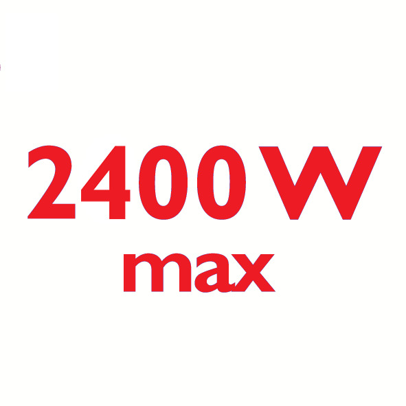 2400 Watt enables constant high steam output