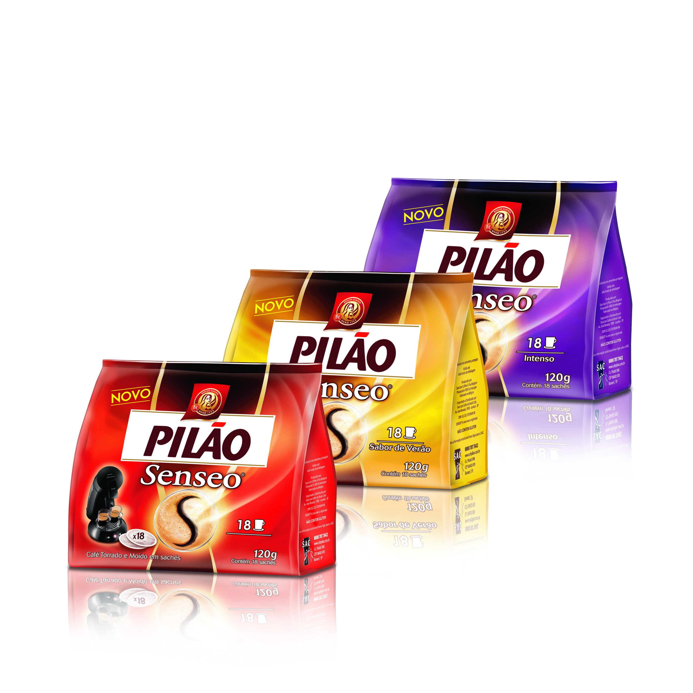 Linha de sach&ecirc;s de caf&eacute; Pil&atilde;o SENSEO&reg; especialmente desenvolvidos