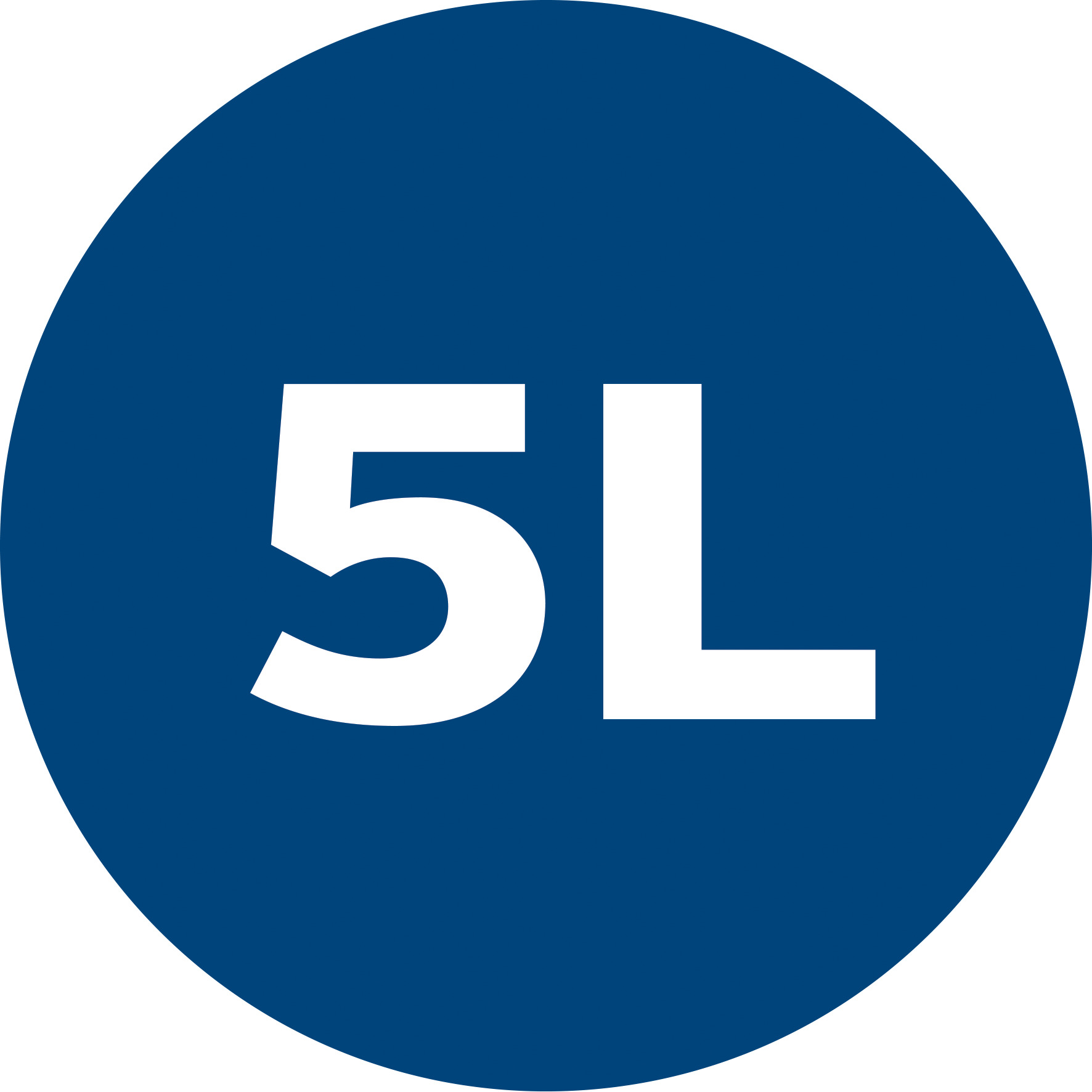 5 L st&oslash;vkapacitet for lang tids reng&oslash;ring