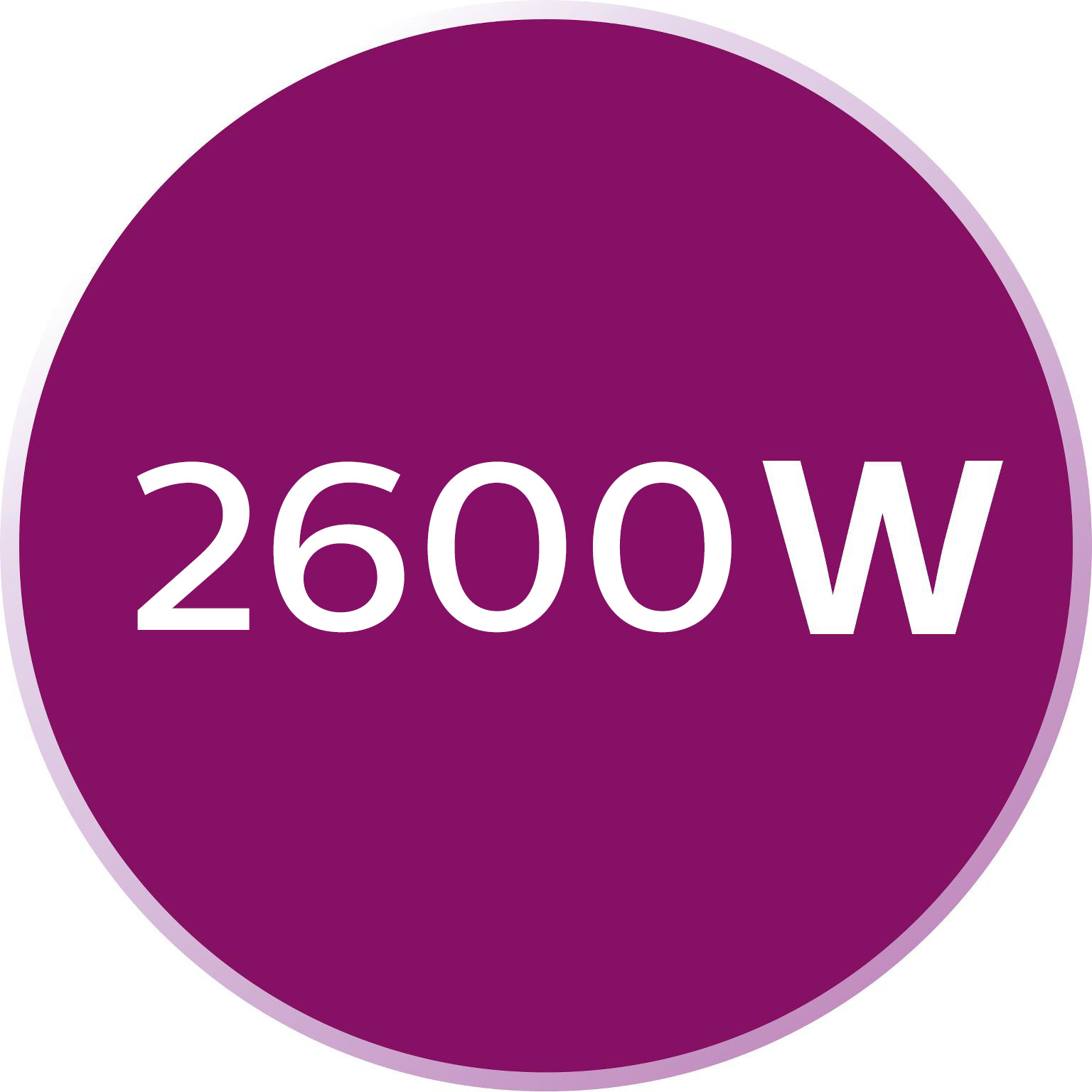 2600&nbsp;W para un calentamiento r&aacute;pido de la plancha