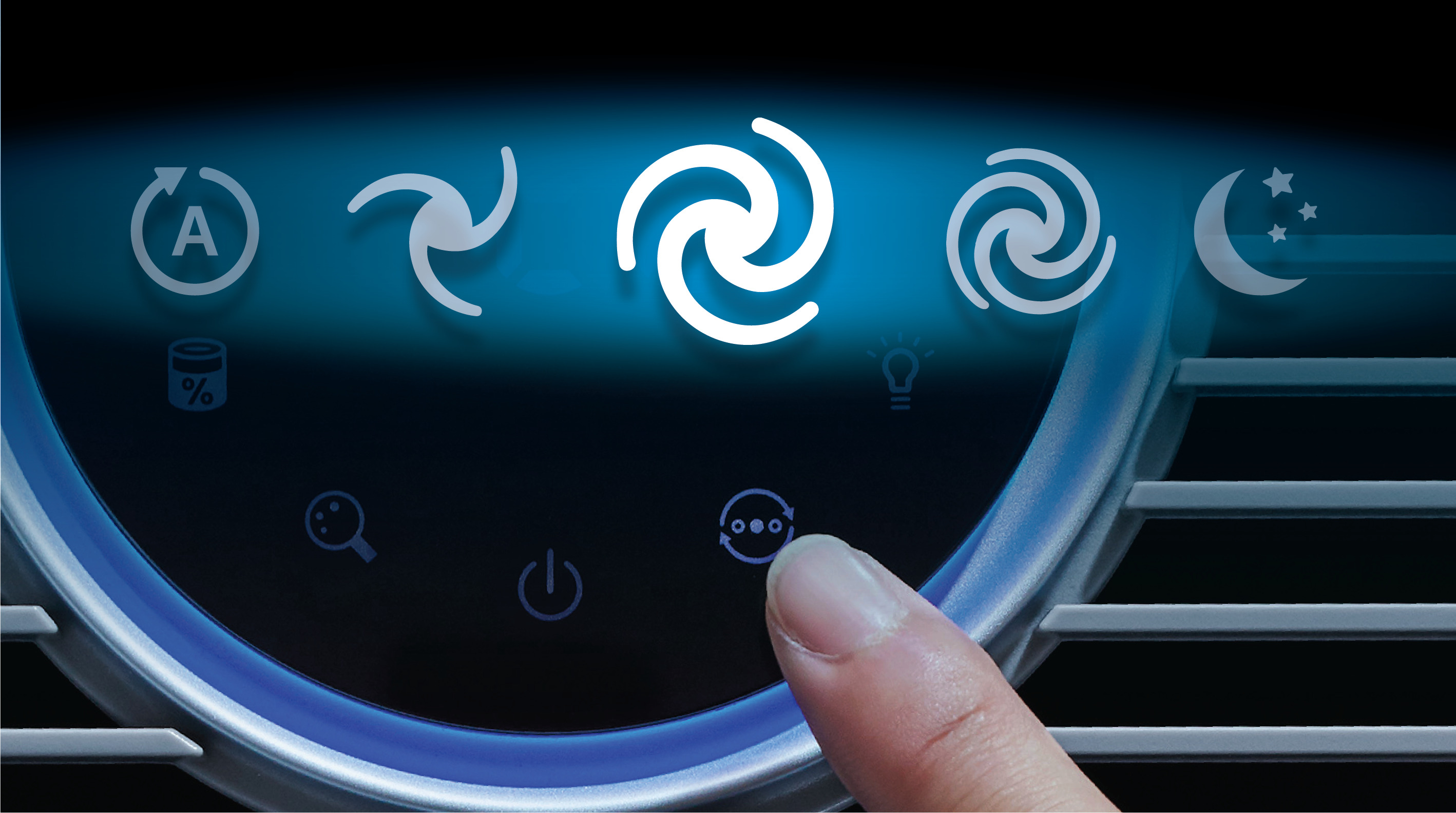 Modalit&agrave; automatica e 4 livelli di velocit&agrave; manuali