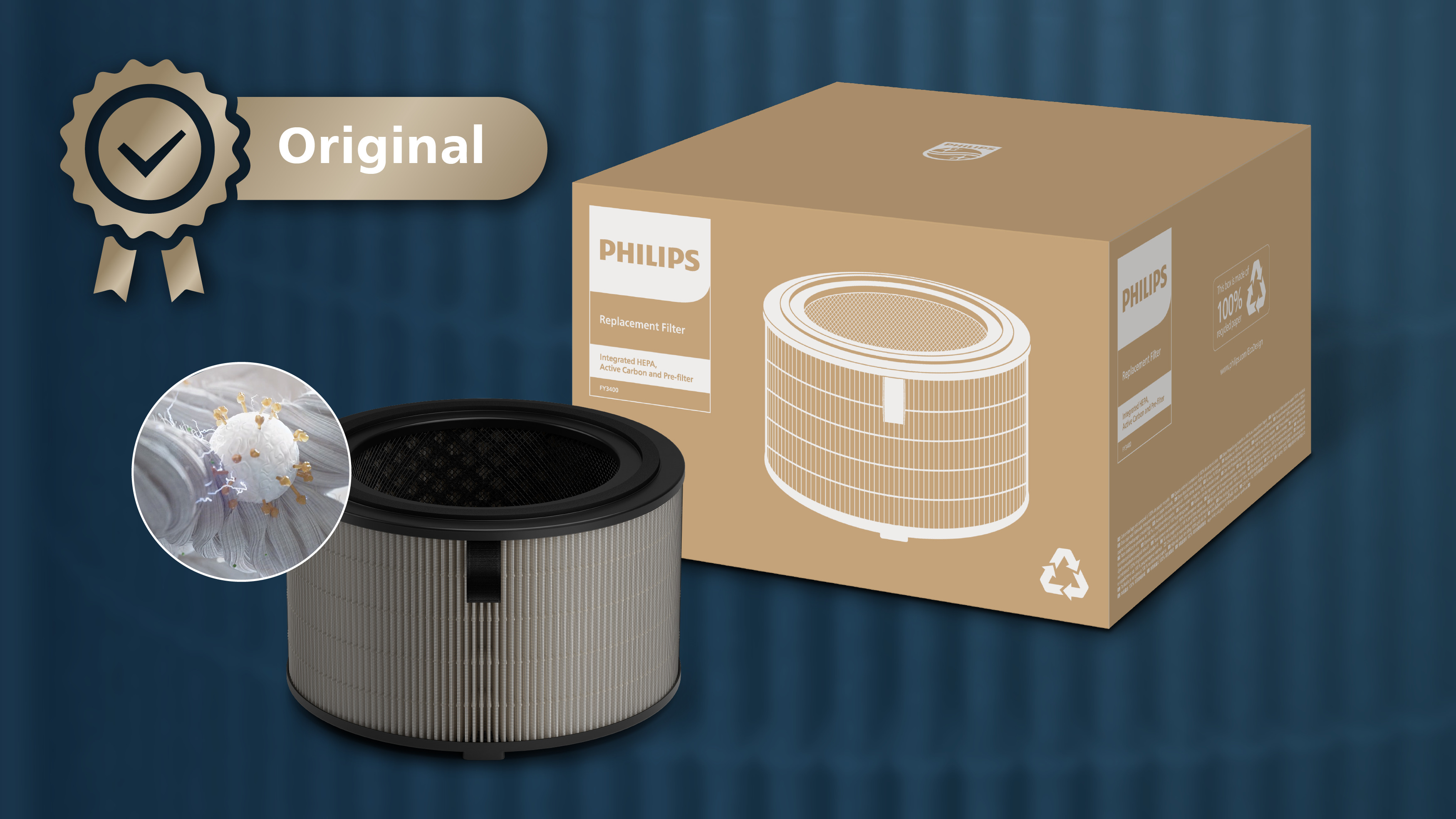 Origin&aacute;lny filter Philips pre najlep&scaron;&iacute; v&yacute;kon