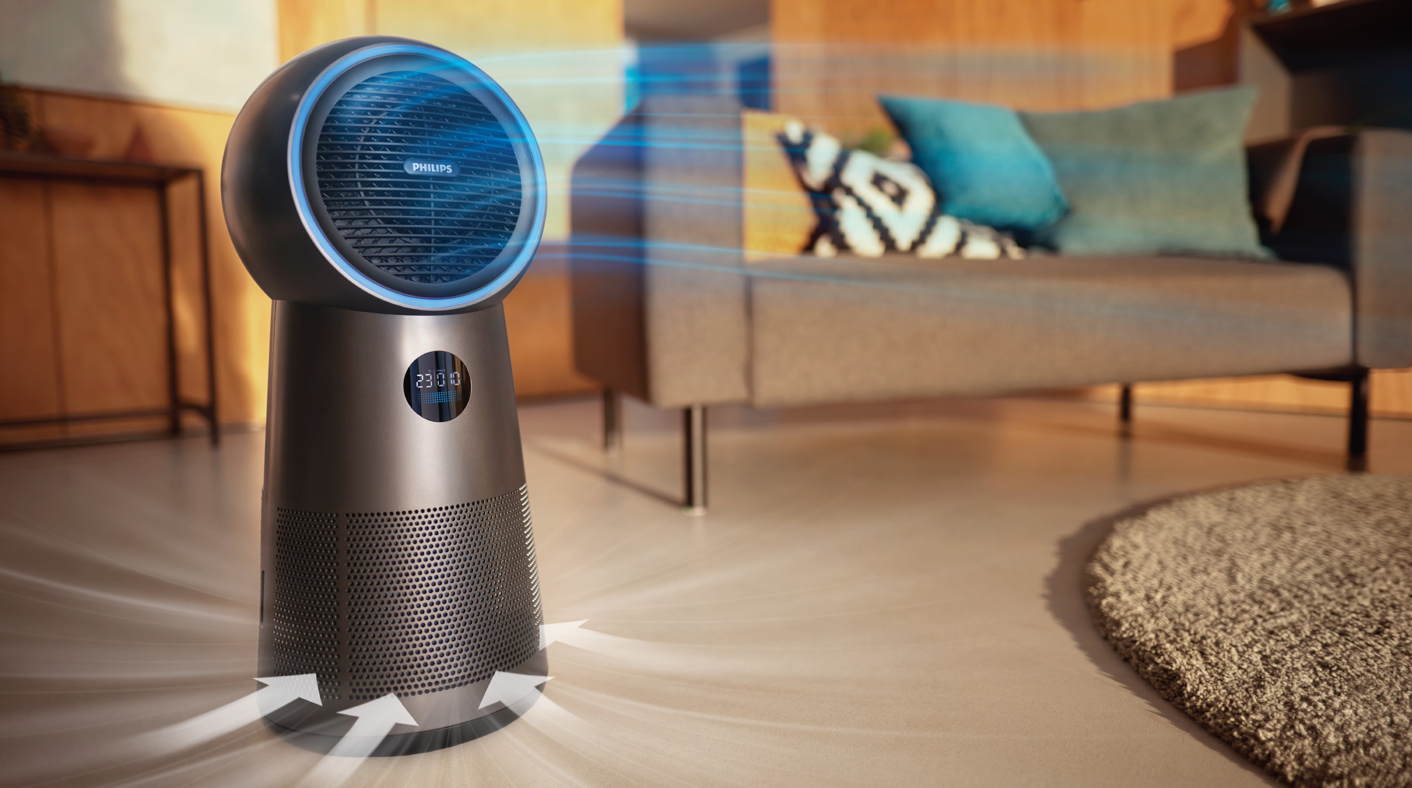 До 165&nbsp;м&sup3;/ч CADR*: очистка помещений площадью до 42&nbsp;м&sup2;**