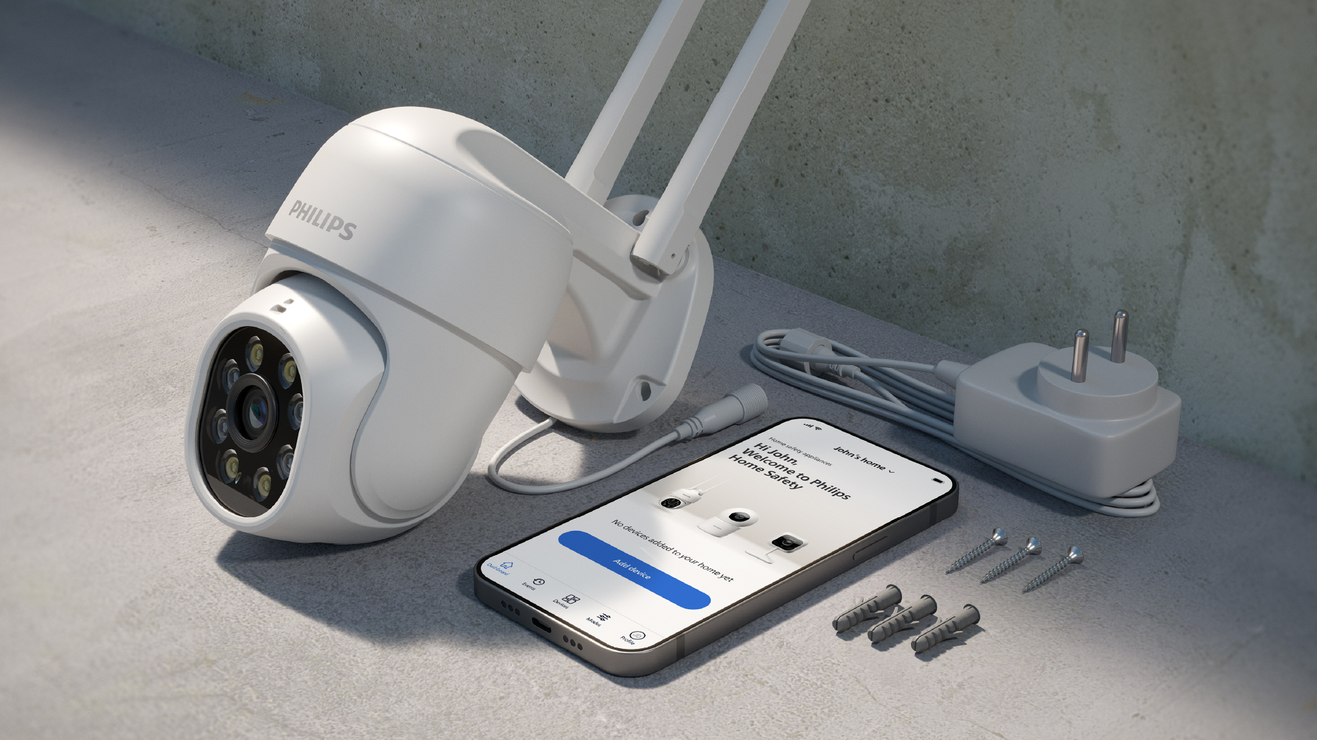 No hard wiring necessary. Just mount, plug & play