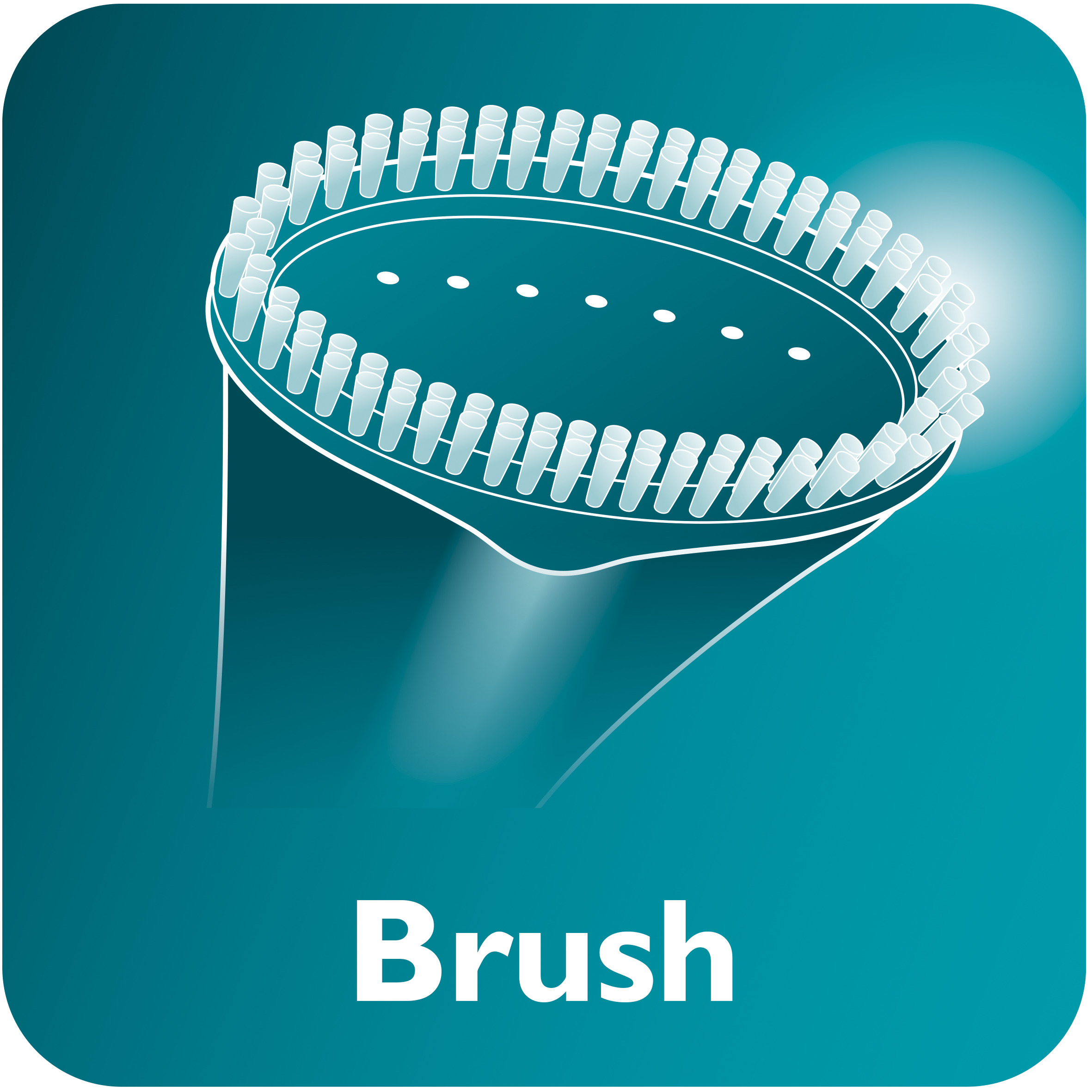 Brush accessory for a smooth finish