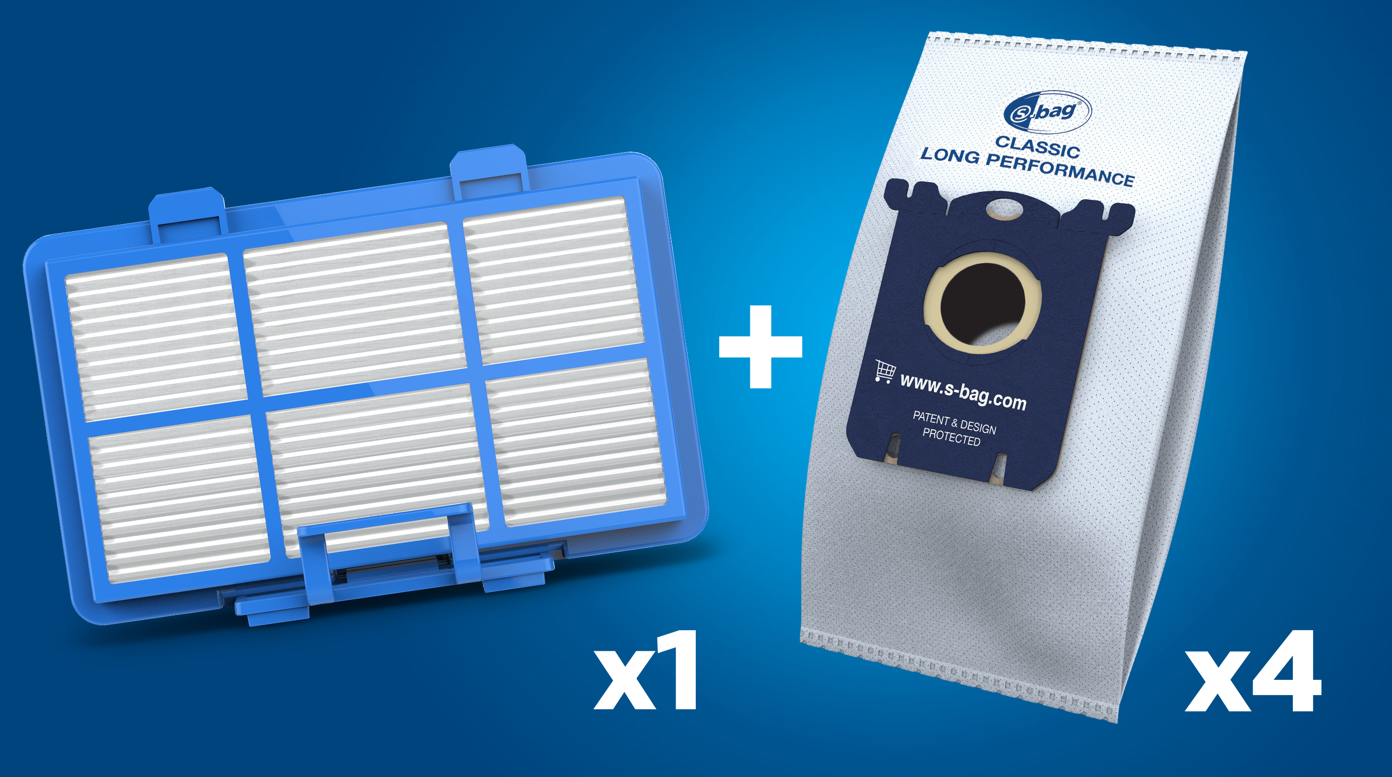 Replacement dust bag and filters included