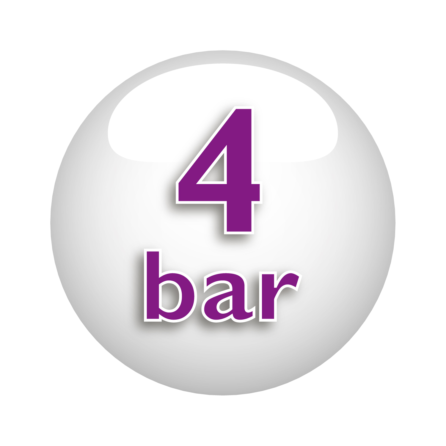 Up to 4 bars of steam pressure for fast ironing